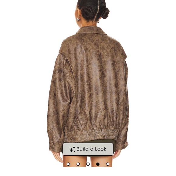 Lioness Kenny Bomber Jacket in Chocolate - Picture 4 of 4